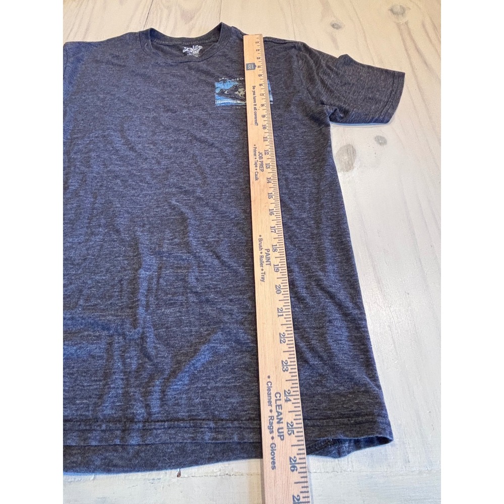 Blue 84 San Diego CA Graphic T-Shirt Small Dark Gray Heather Beach Souvenir Tee - Picture 5 of 7